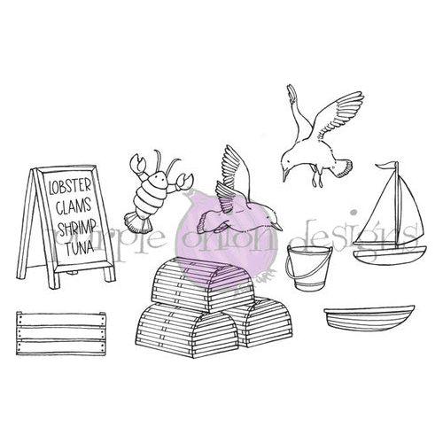 Purple Onion Designs Wharf Accessories Cling Stamp Set pod1318