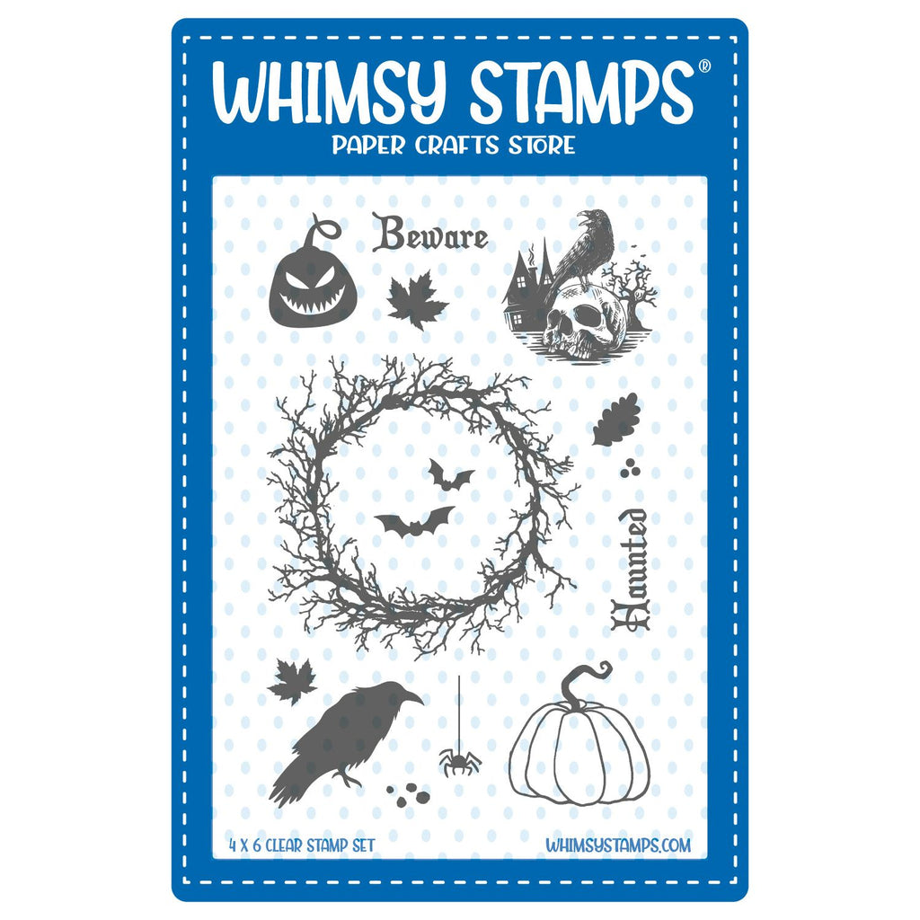 Whimsy Stamps Bramble Wreath Clear Stamps cwsd476