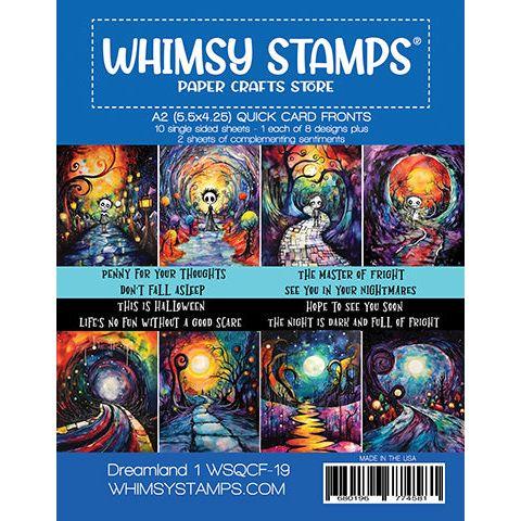 Whimsy Stamps Dreamland 1 Quick Card Fronts wsqcf-19