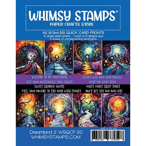 Whimsy Stamps Dreamland 2 Quick Card Fronts wsqcf-20