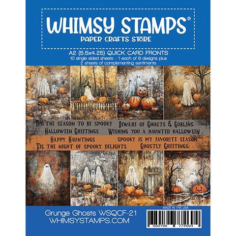 Whimsy Stamps Grunge Ghosts Quick Card Fronts wsqcf-21