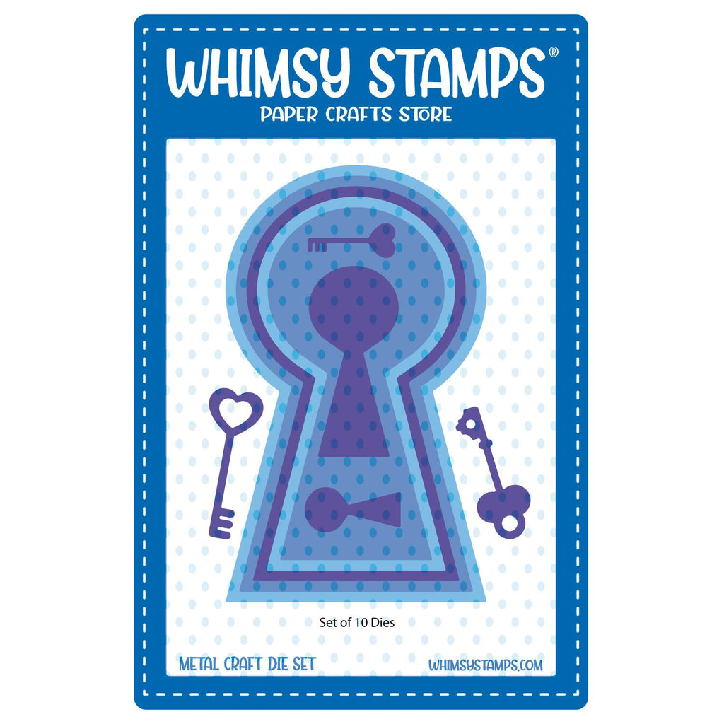 Whimsy Stamps Keyhole and Keys Dies wsd282