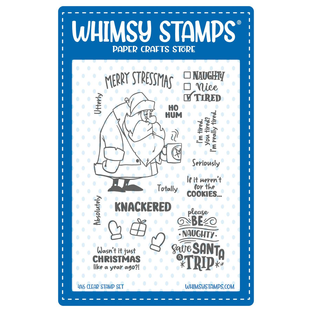 Whimsy Stamps Merry Stressmas Clear Stamps cwsd240a