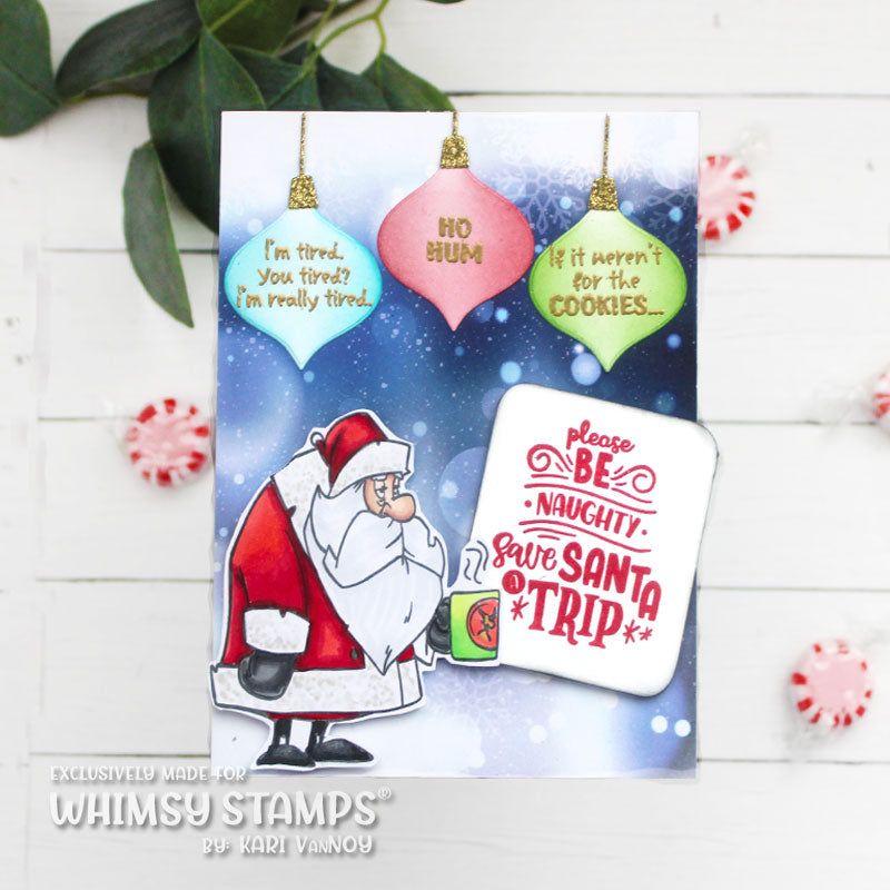 Whimsy Stamps Merry Stressmas Clear Stamps cwsd240a santa