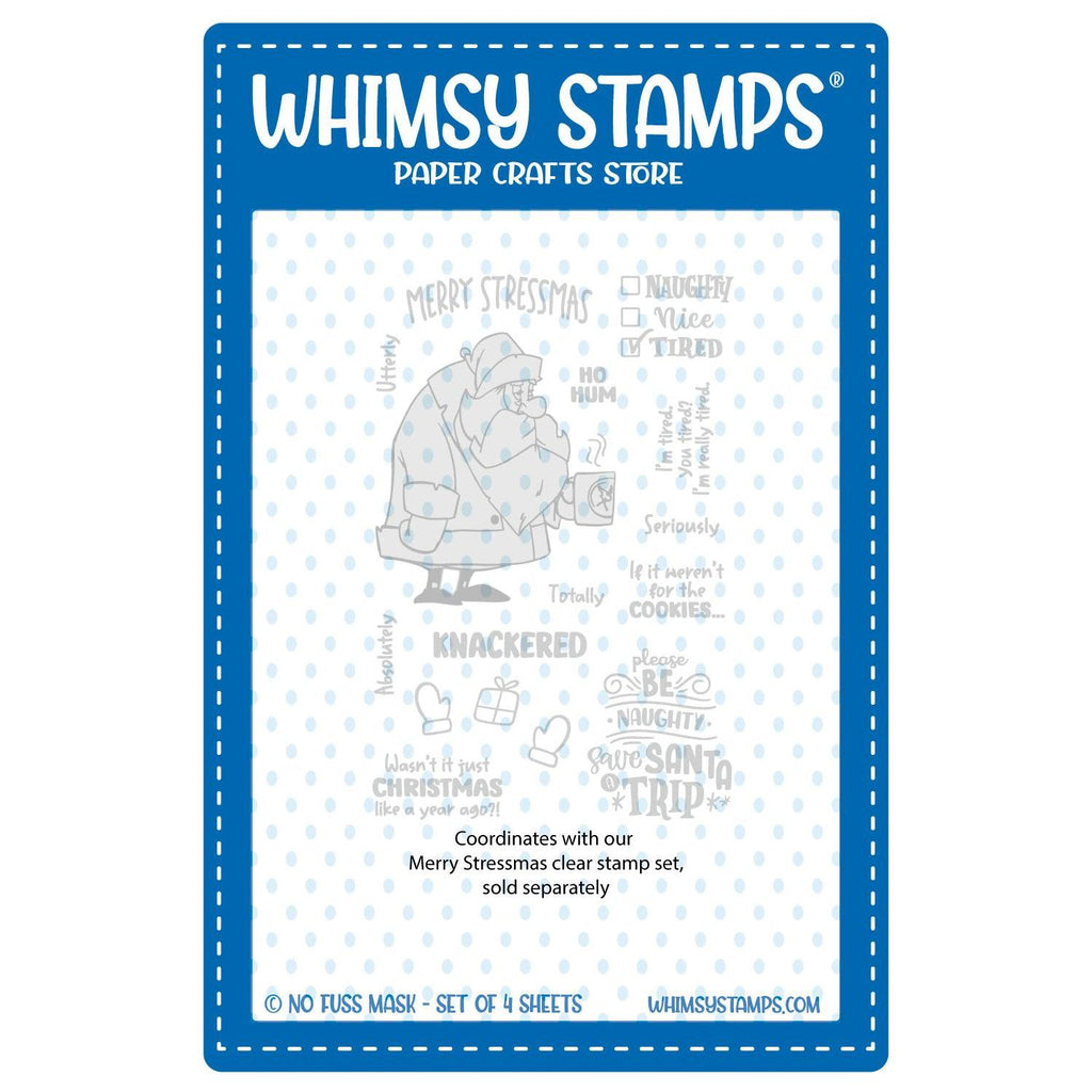 Whimsy Stamps Merry Stressmas NoFuss Masks wsnfm40