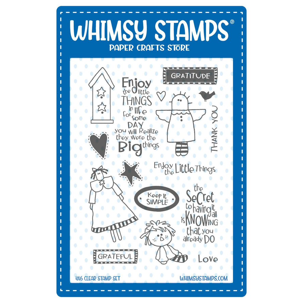 Whimsy Stamps Prim Little Things Clear Stamps cwsd196b