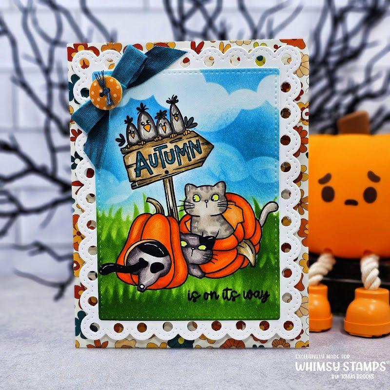 Whimsy Stamps Pumpkin Kitties NoFuss Masks wsnfm42 autumn