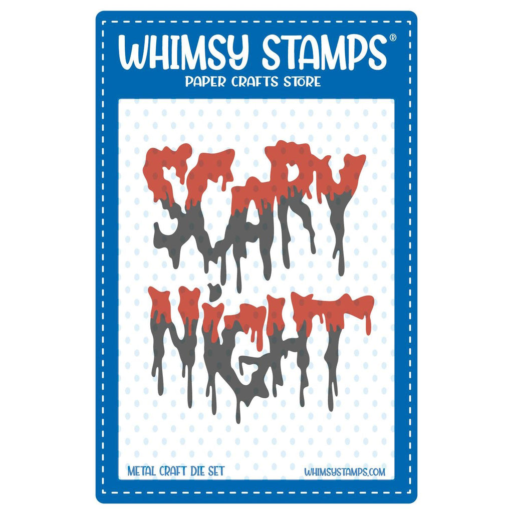 Whimsy Stamps Scary Night Word Dies wsd279