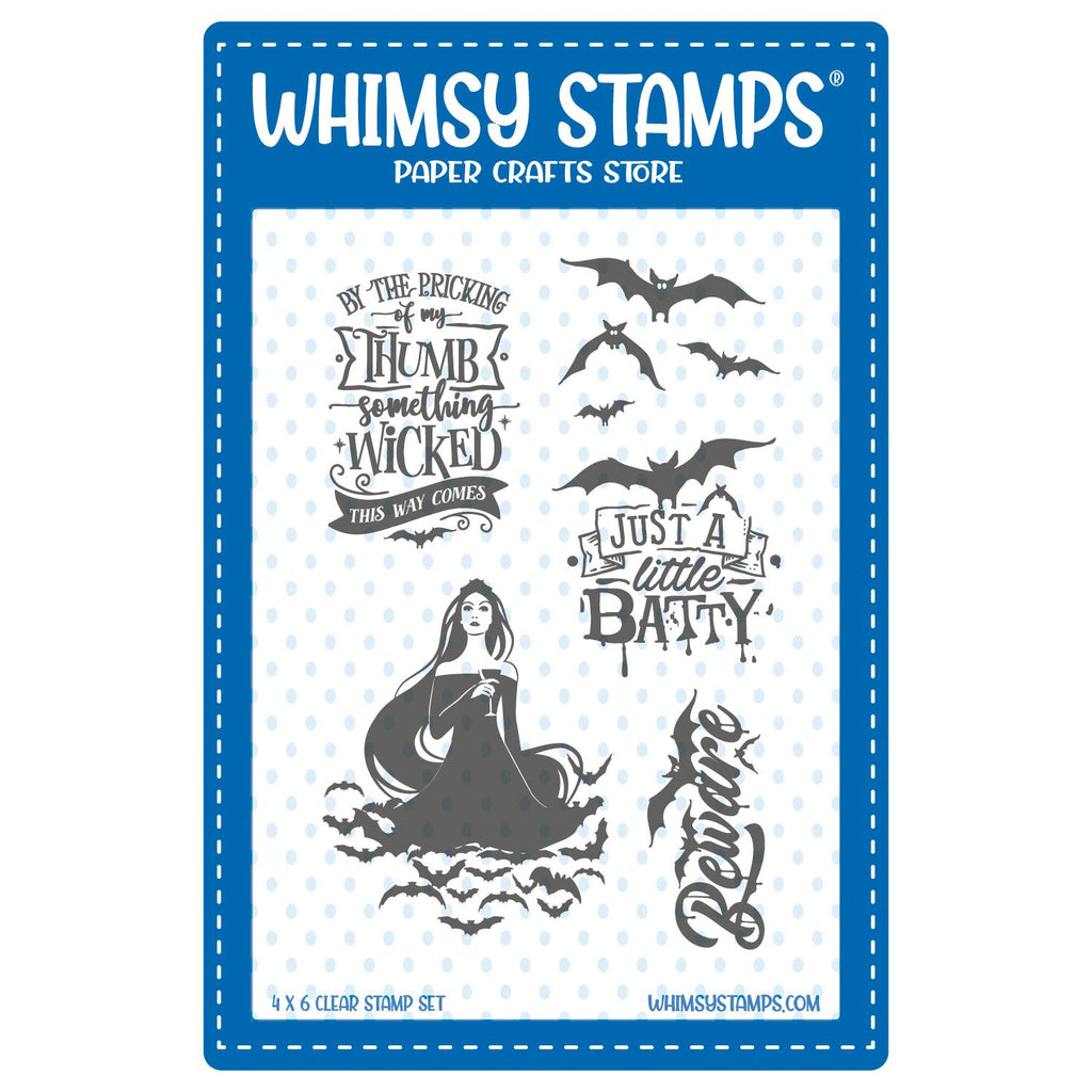 Whimsy Stamps Something Wicked Clear Stamps cwsd477