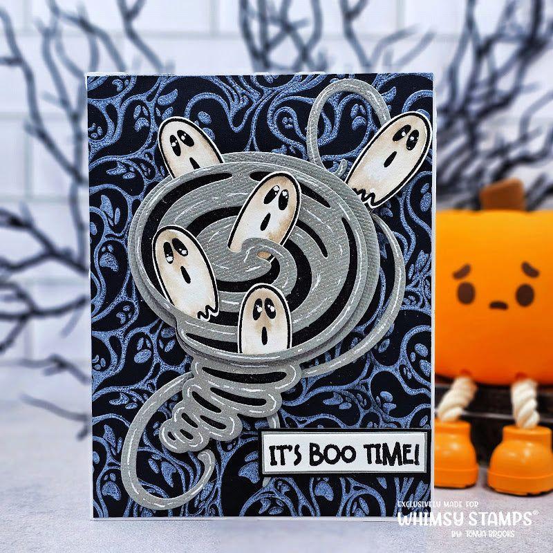 Whimsy Stamps Vortex Dies wsd429a ghosts