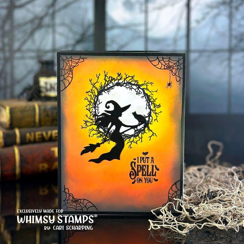 Whimsy Stamps Witch Whispers Sister Dies wsd280 cobwebs