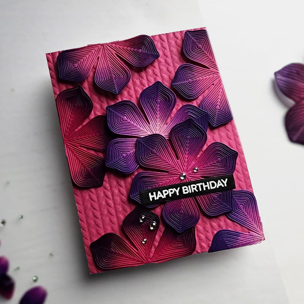 Simon Says Stamp Whirl Flower Wafer Dies s880 Splendor Birthday Card | color-code:ALT01