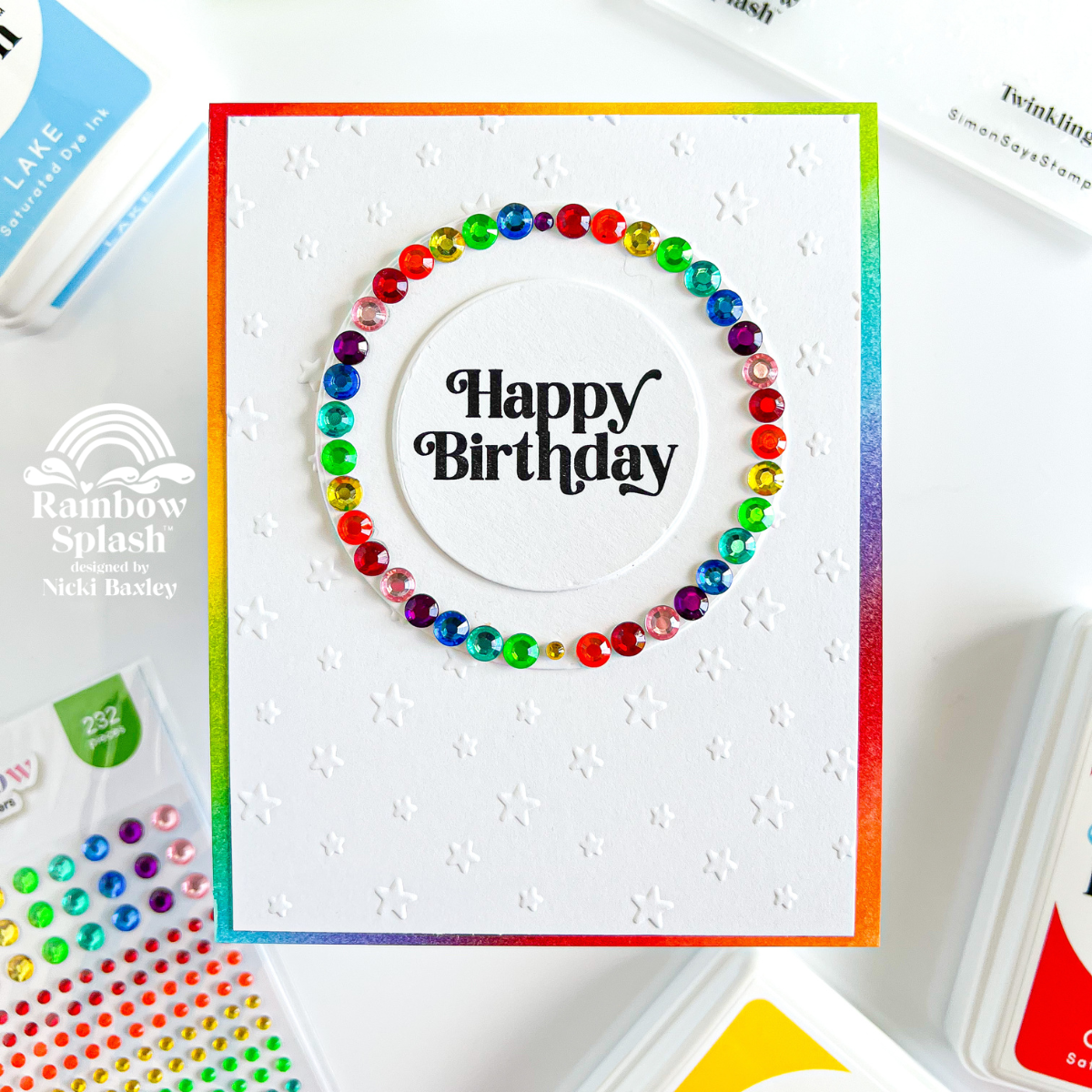 Rainbow Splash Cardstock White rsc18 – Simon Says Stamp