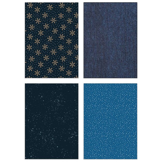 Navy Blue Patterns Scrapbook Paper: Craft Paper Pad | 10 Designs Navy Blue  Patterned Paper Pack 20 Sheets Scrapbook Paper 8.5 x 8.5 | Great for Paper