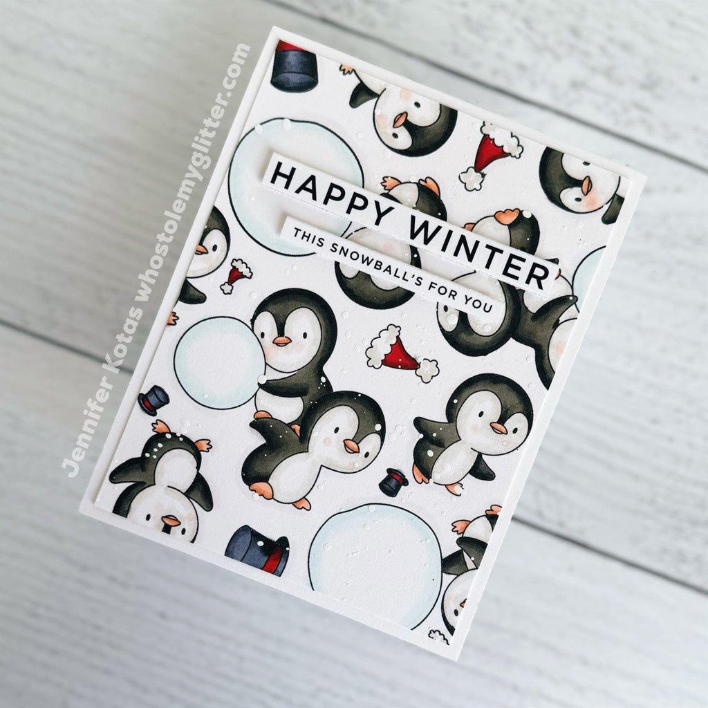 CZ Design Sentiment Strips Winter czg059 Sweet Wishes Christmas Card | color-code:ALT01