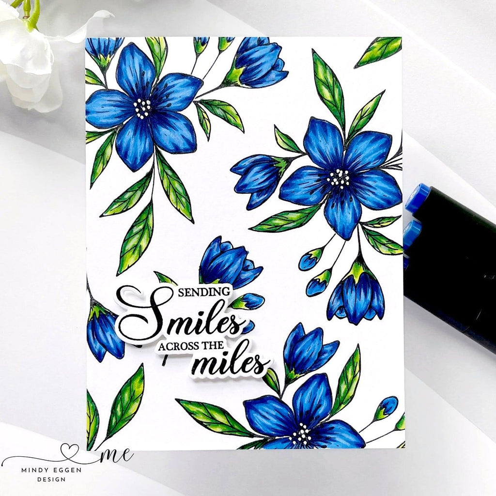 Gina K Designs Wishful Florals Clear Stamps gkd239 Smiles | color-code:ALT01