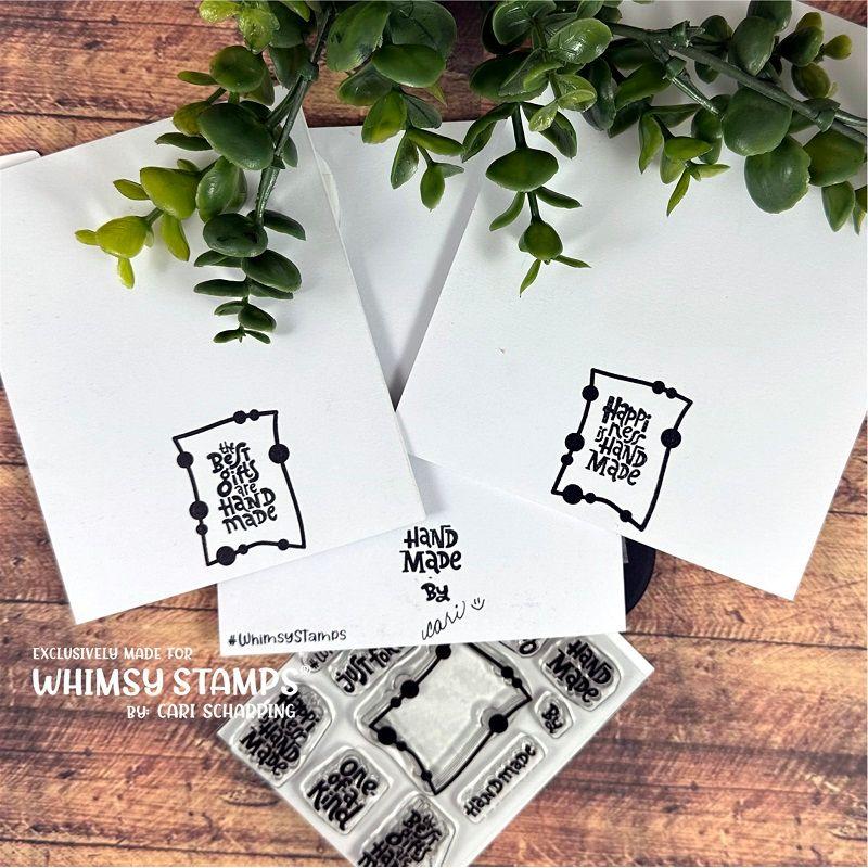 Whimsy Stamps Handmade Weirdo Clear Stamps cwsdhm03 handmade