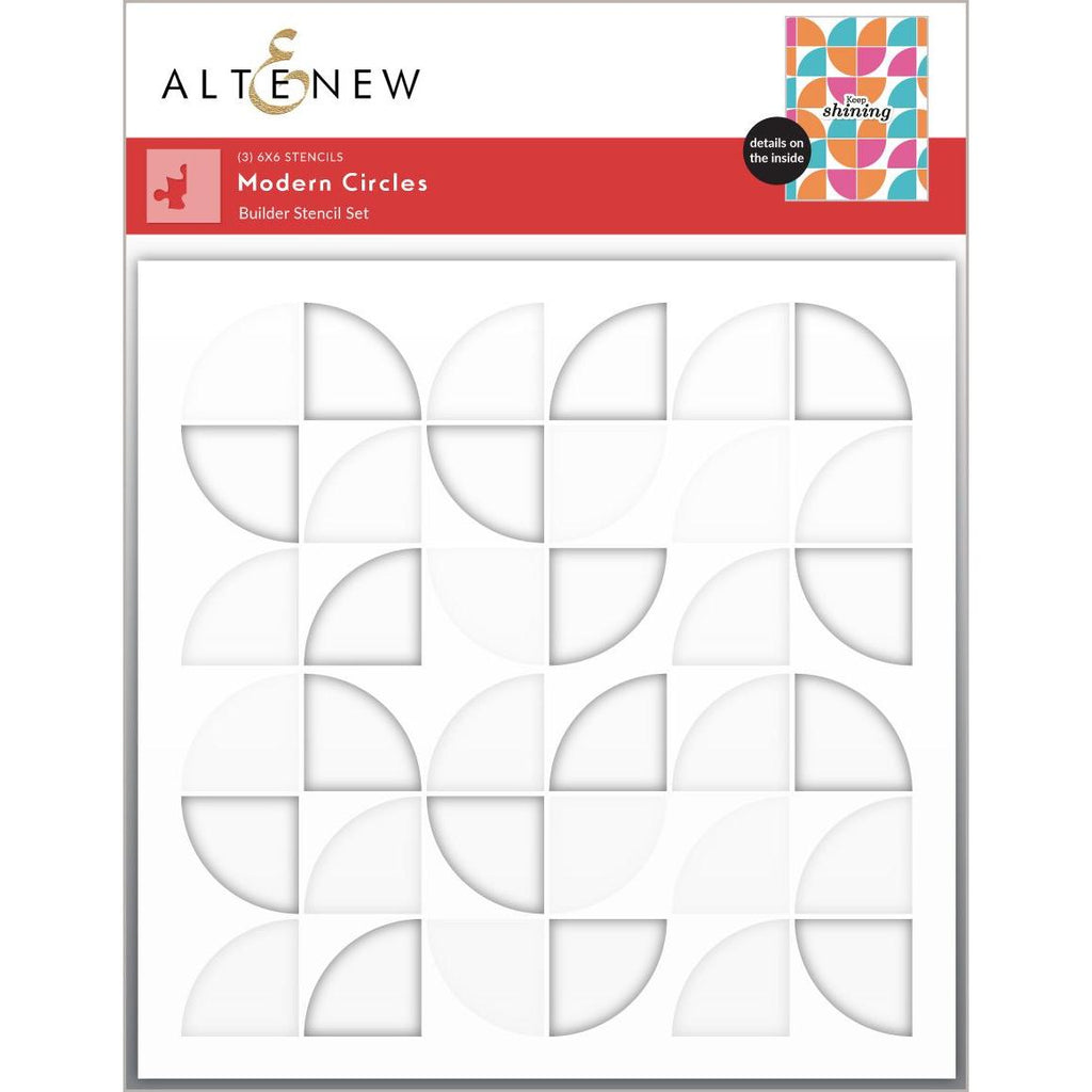 Altenew Modern Circles Builder Stencils alt8832