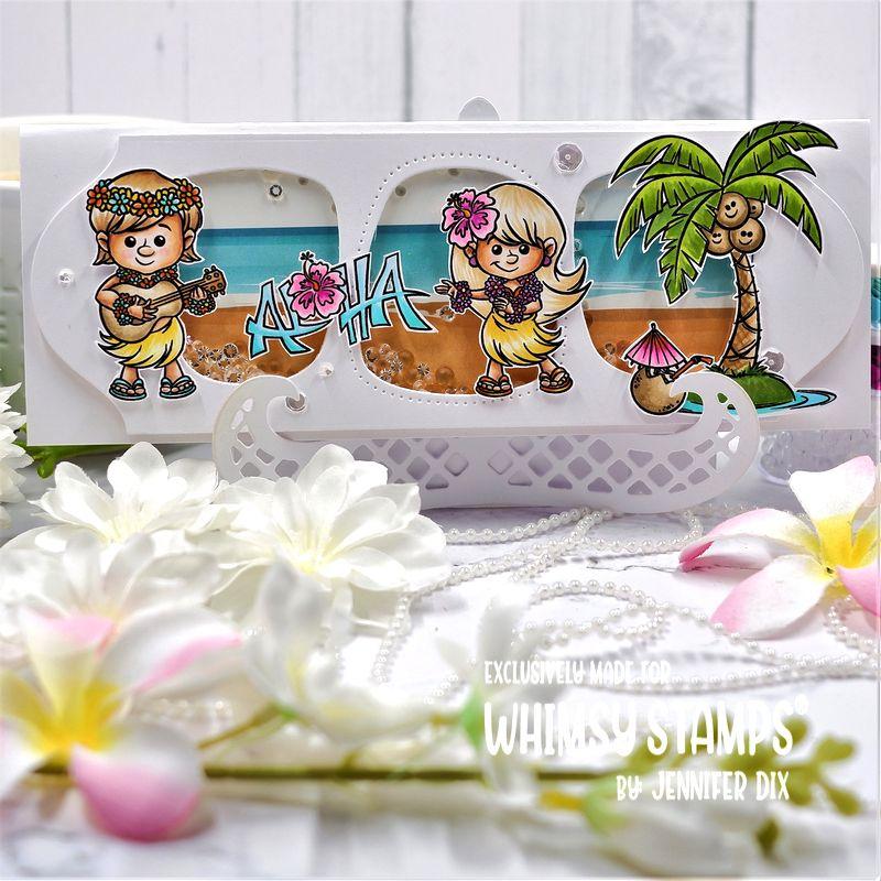 Whimsy Stamps Aloha Kids Clear Stamps Khb201* | Whimsy Stamps | Crafting & Stamping Supplies from Simon Says Stamp