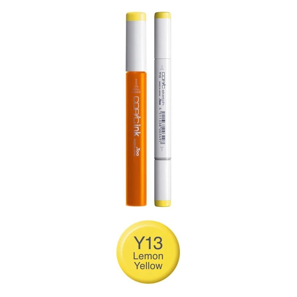 Copic Marker Lemon Yellow Marker and Refill Bundle Y13