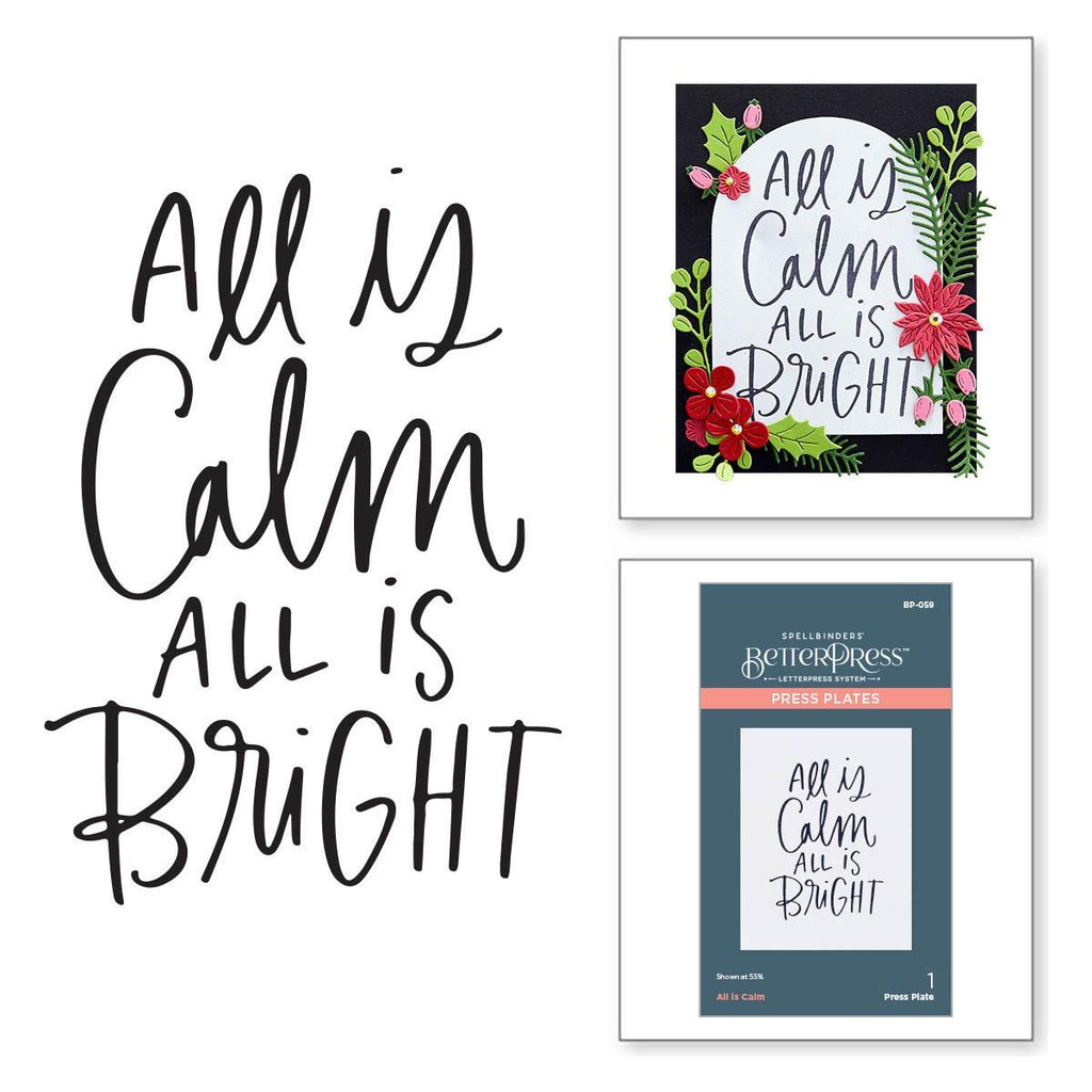 bp-059 Spellbinders All Is Calm Press Plate product image