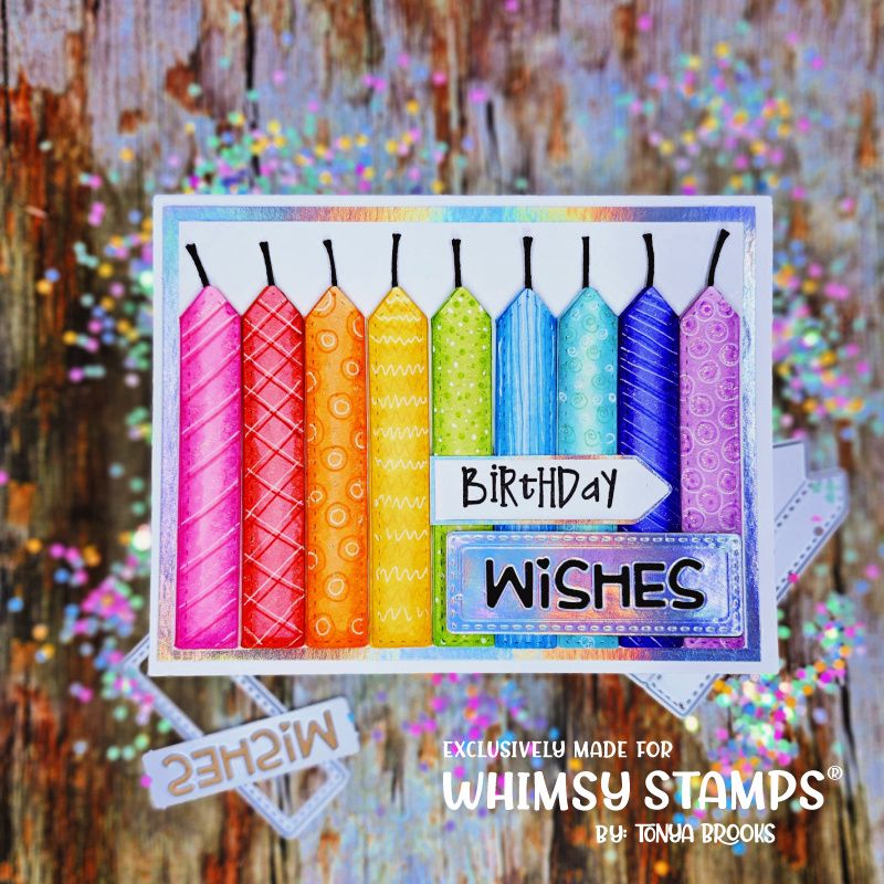 Whimsy Stamps Quick Stacks 2 Dies wsd253 fun candles