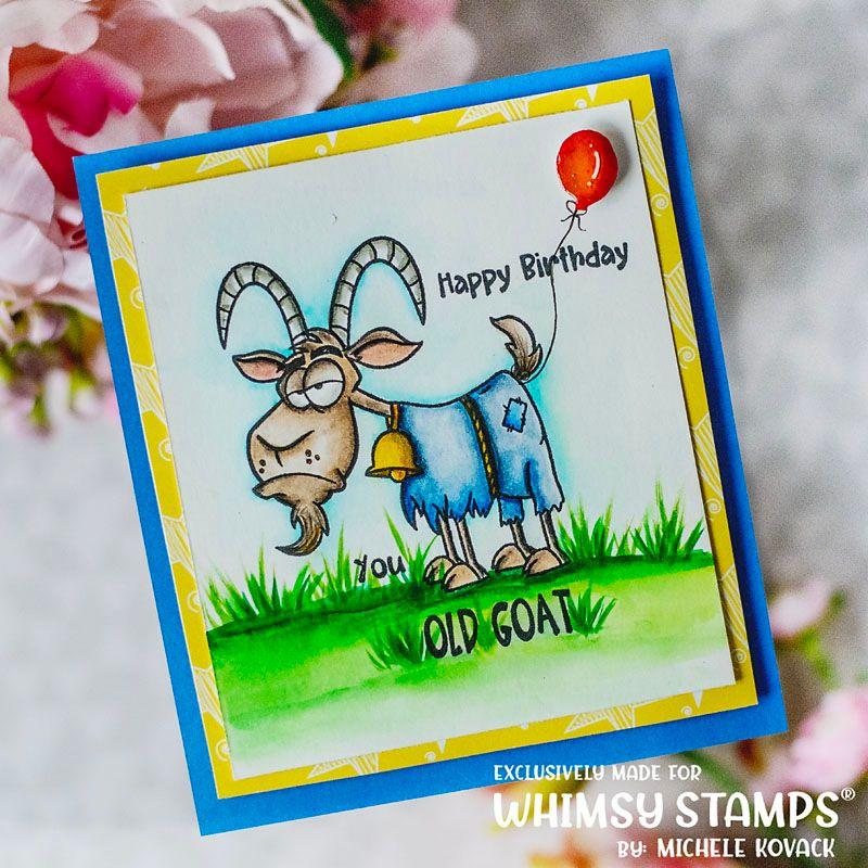 Whimsy Stamps Cranky Pants Clear Stamps CWSD453 Happy Birthday