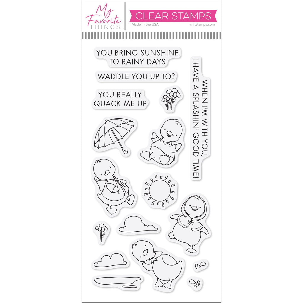 My Favorite Things Duck Duck Quack Clear Stamps yuzu033