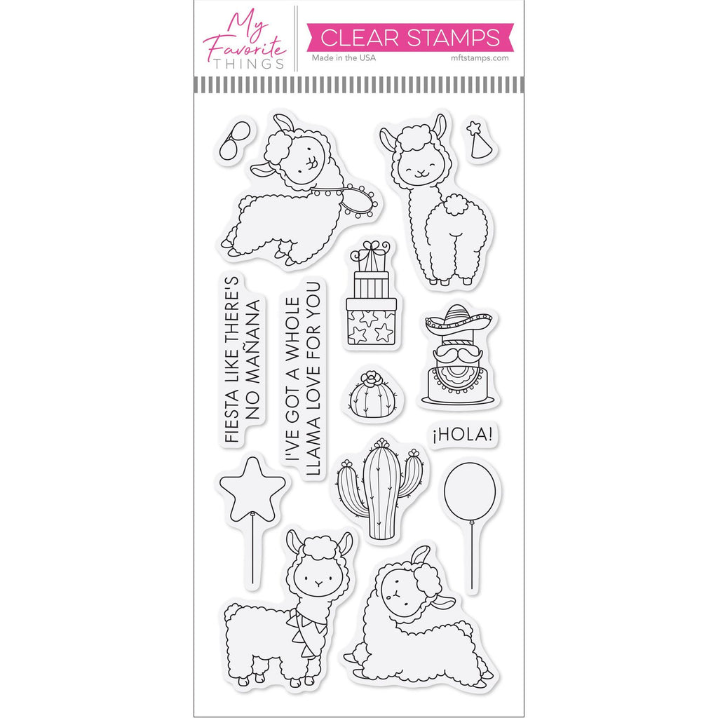 My Favorite Things Llama Love Clear Stamps yuzu034