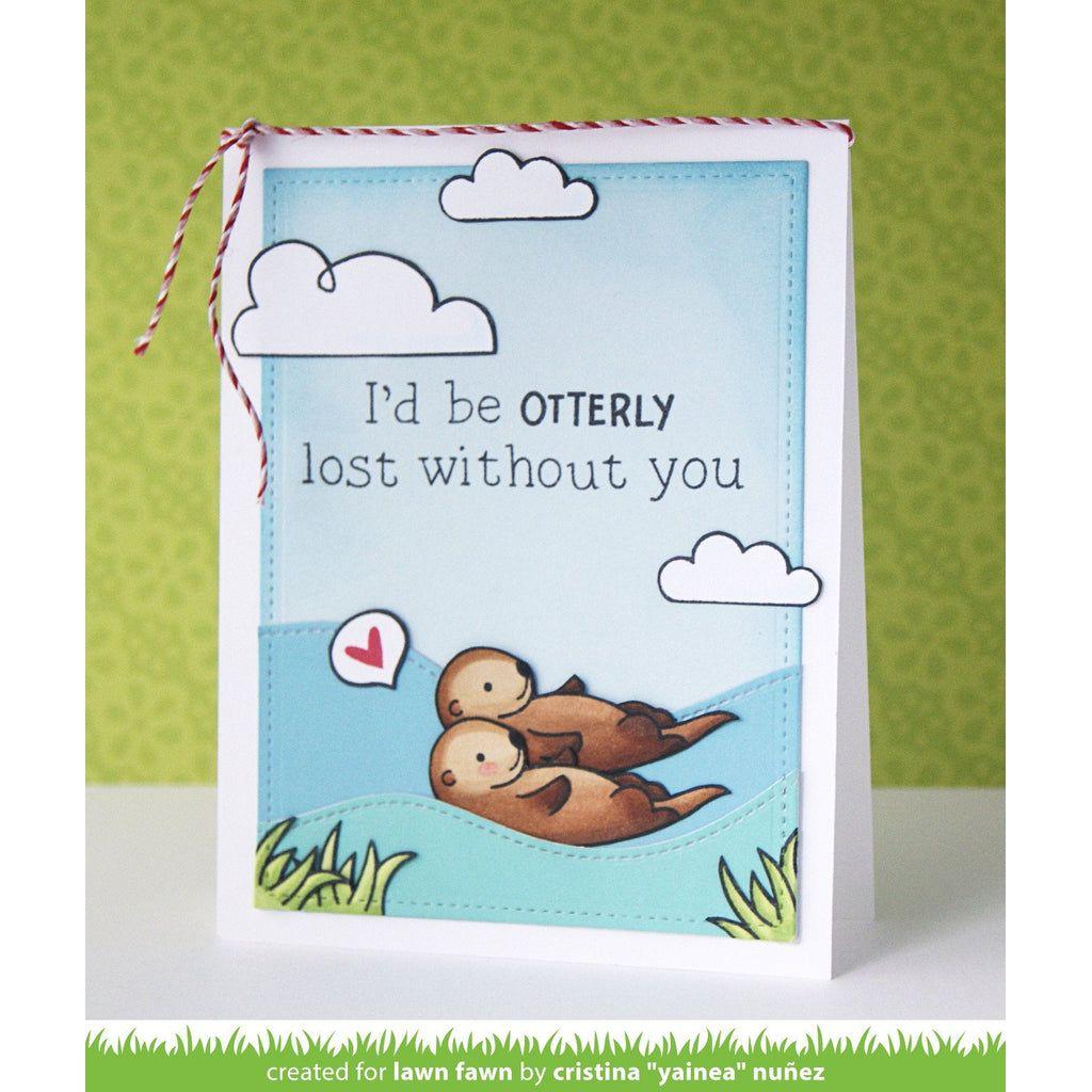 Lawn Fawn Year Five Clear Stamps lf807 Otterly Lost