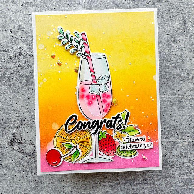 Pinkfresh Studio Cheers Bundle Time To Celebrate Card