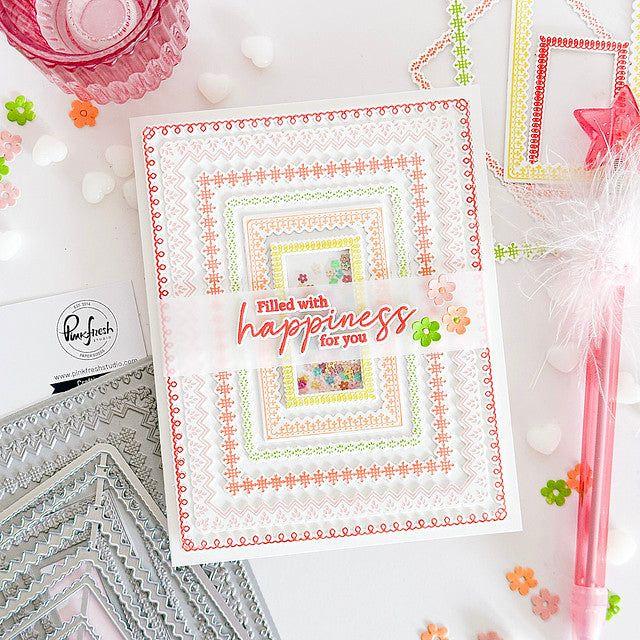 Pinkfresh Studio Decorative Frames Bundle Encouragement Card