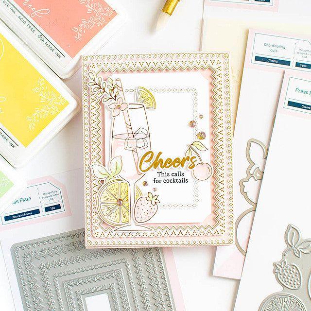 Pinkfresh Studio Cheers Bundle Cocktails Card