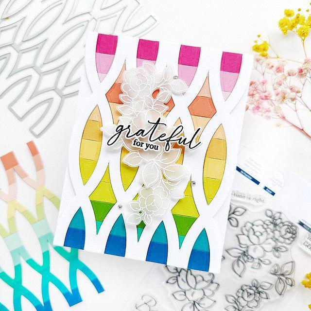 Pinkfresh Studio Twist Pattern Bundle Geometric Stripes Card