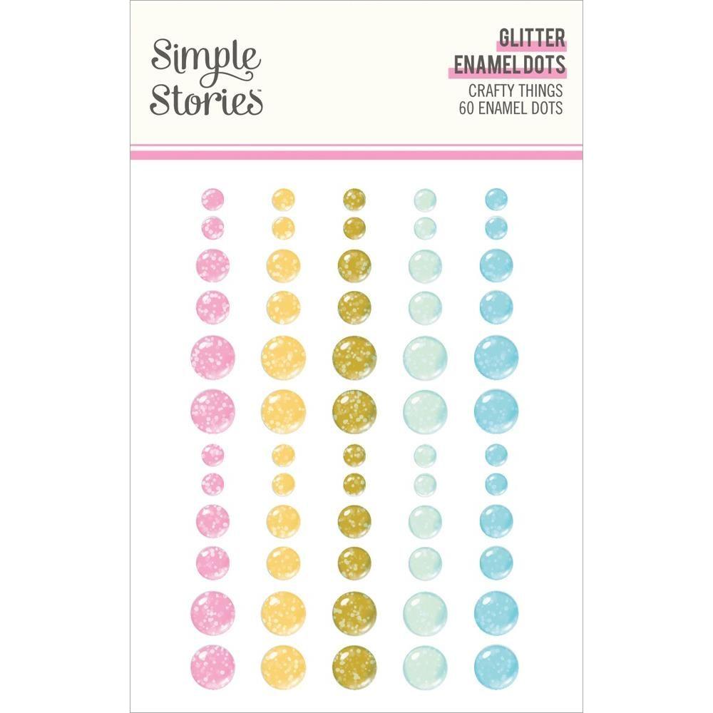 Simple Stories Crafty Things Glitter Enamel Dots 22529