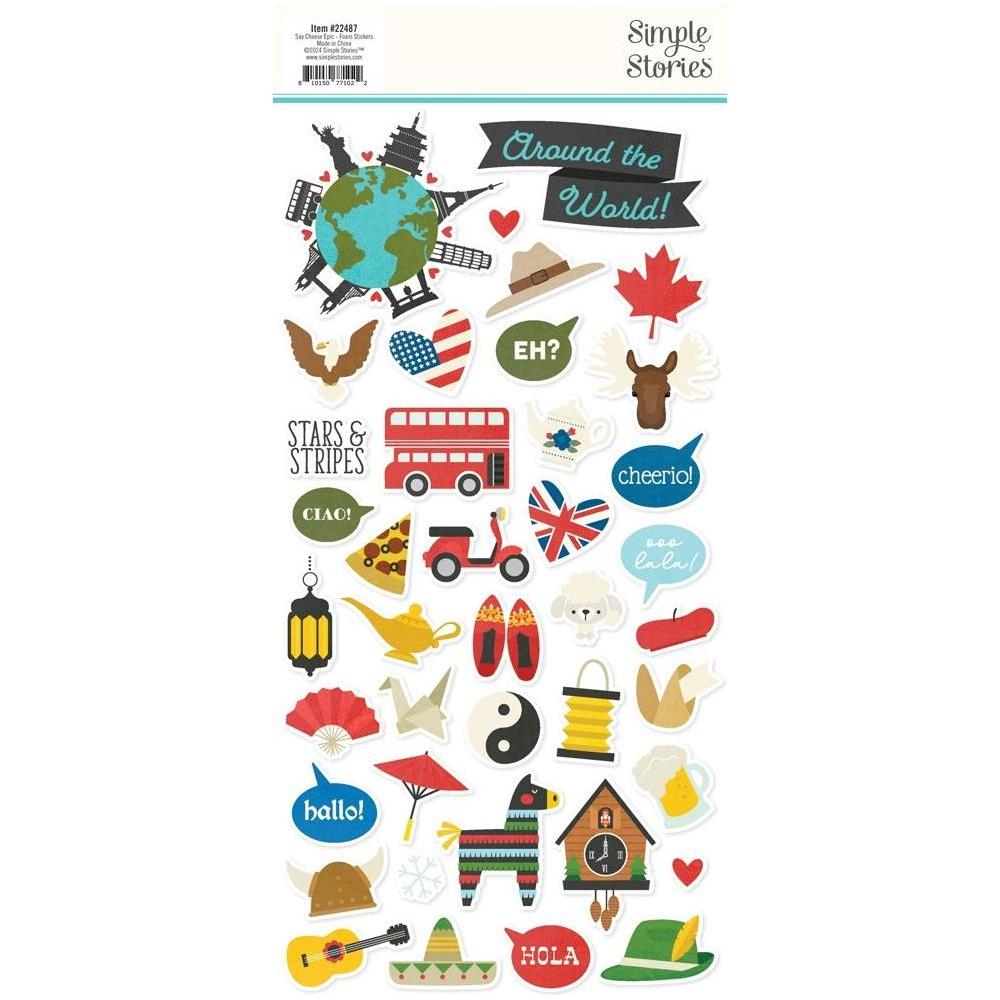 Simple Stories Say Cheese Epic Foam Stickers 22487 Backside Product View