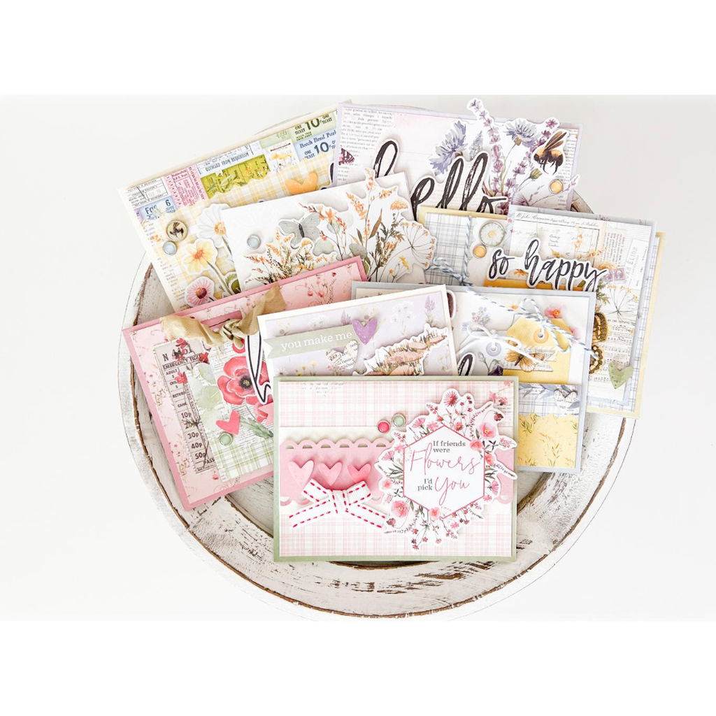 Simple Stories Vintage Meadow Flowers 6 x 8 Paper Pad 22619 Thoughtful Notes