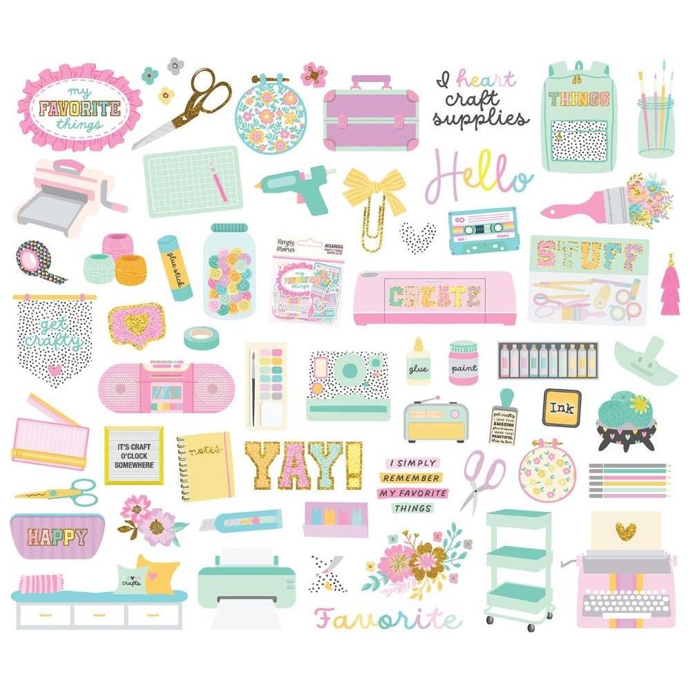 Simple Stories Crafty Things Bits And Pieces 22518 Detailed Product Image