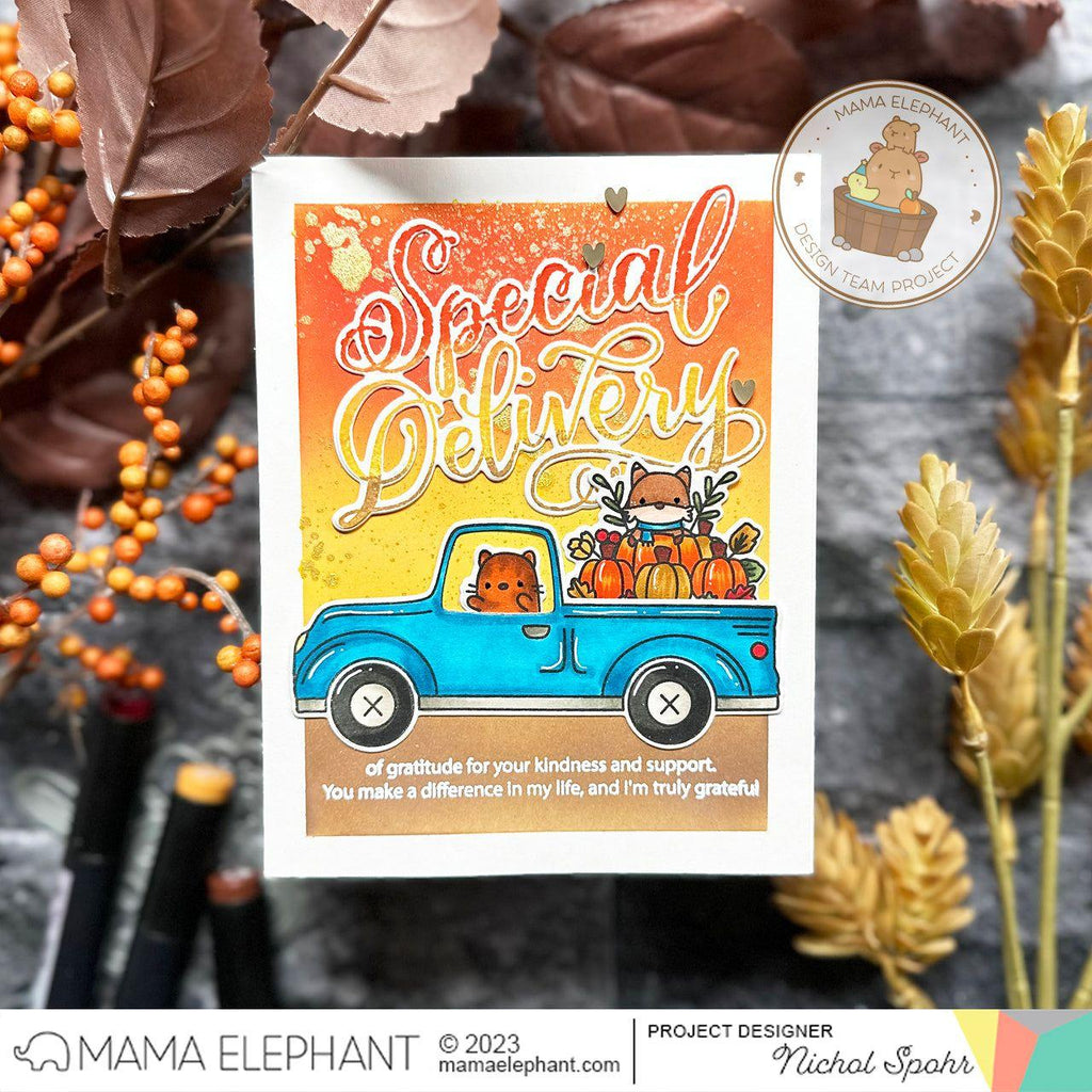 Tim Holtz Distress Flickering Candle Mica Stain Ranger Easy Autumn Background Card | color-code:ALT09