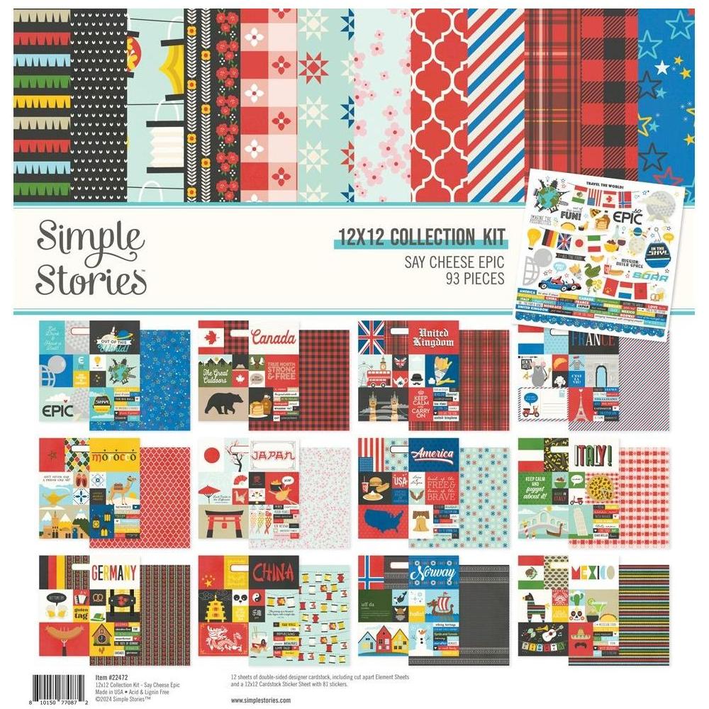 Simple Stories Say Cheese Epic 12 x 12 Collection Kit 22472