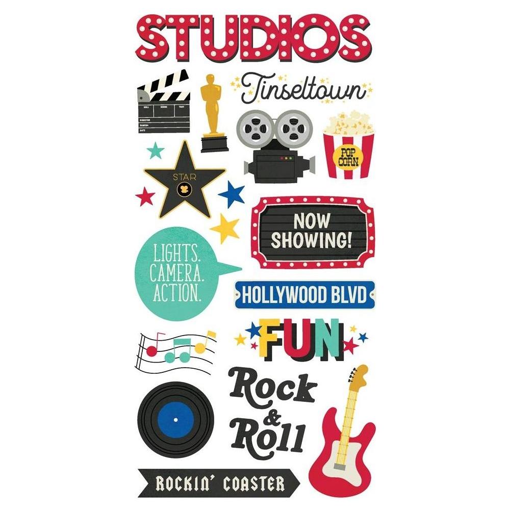 Simple Stories Say Cheese Tinseltown Foam Stickers 22467 Alternate Product View