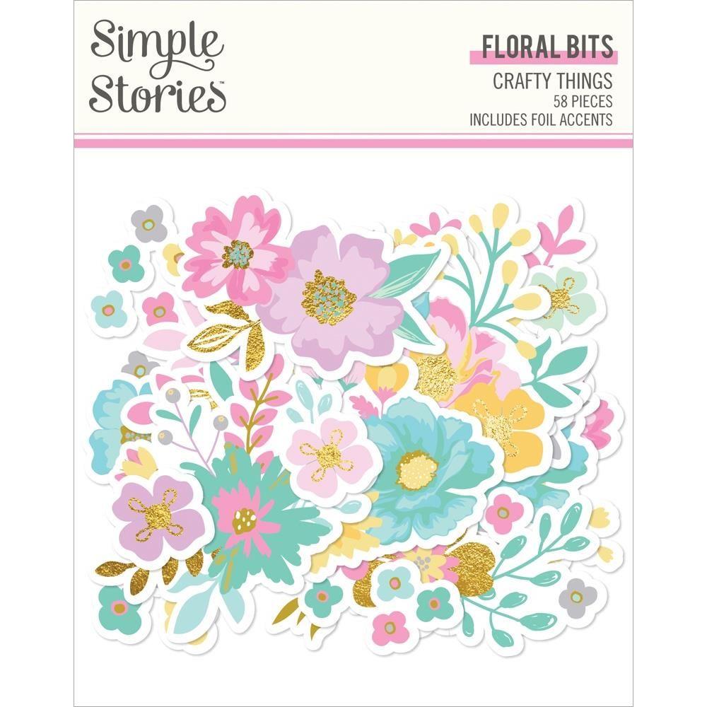 Simple Stories Crafty Things Floral Bits And Pieces 22521