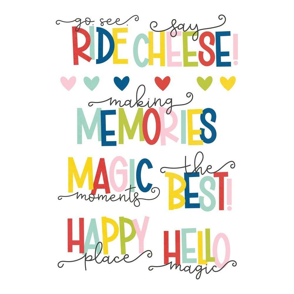 Simple Stories Say Cheese Magic Sticker Book 22421 Magic Moments Sentiments