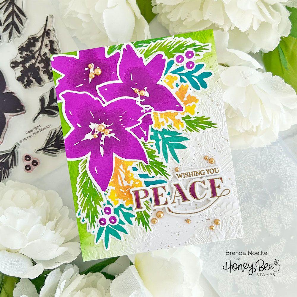 Honey Bee Peace, Love, Joy Dies hbds-508 Wishing You Peace Card | color-code:ALT01