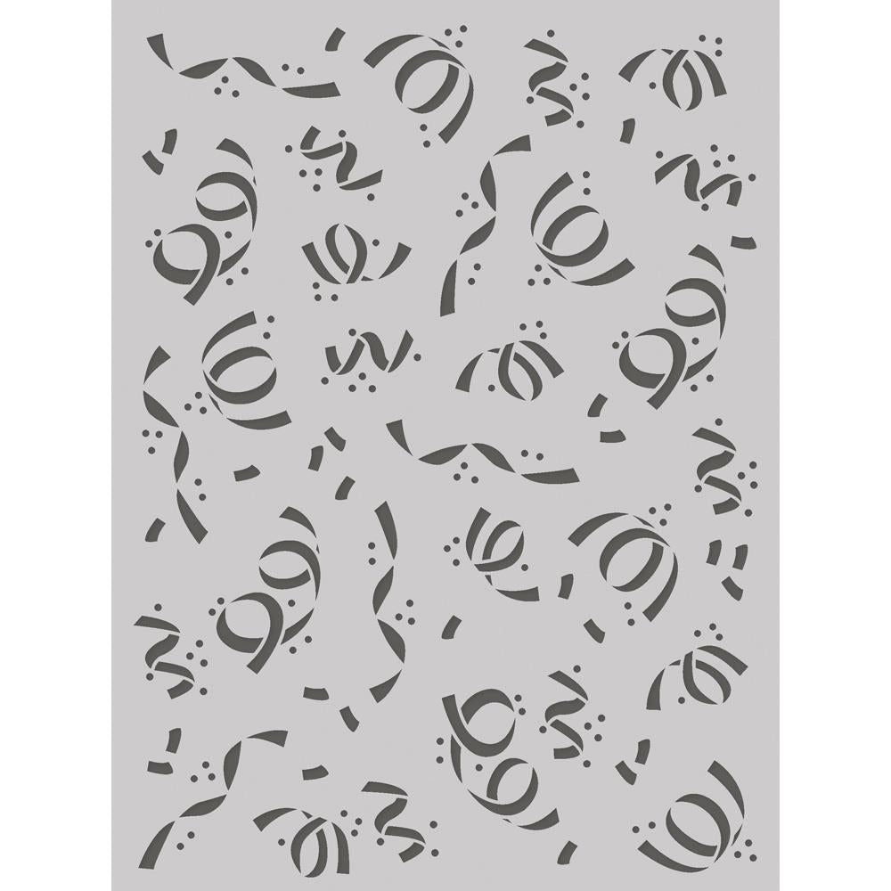 Simple Stories Confetti 6 x 8 Stencil 22427 Detailed Product View