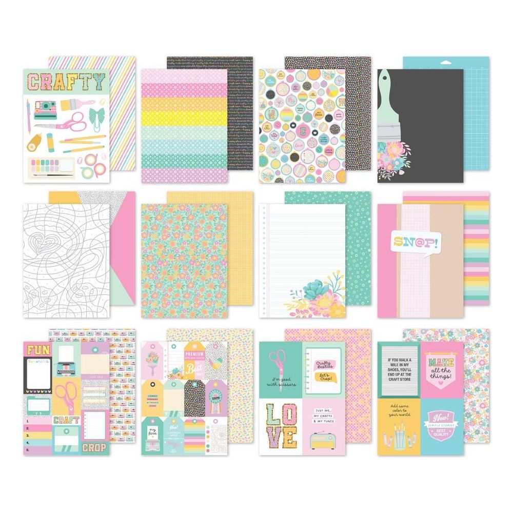 Simple Stories Crafty Things 6 x 8 Paper Pad 22515 Detailed Product View