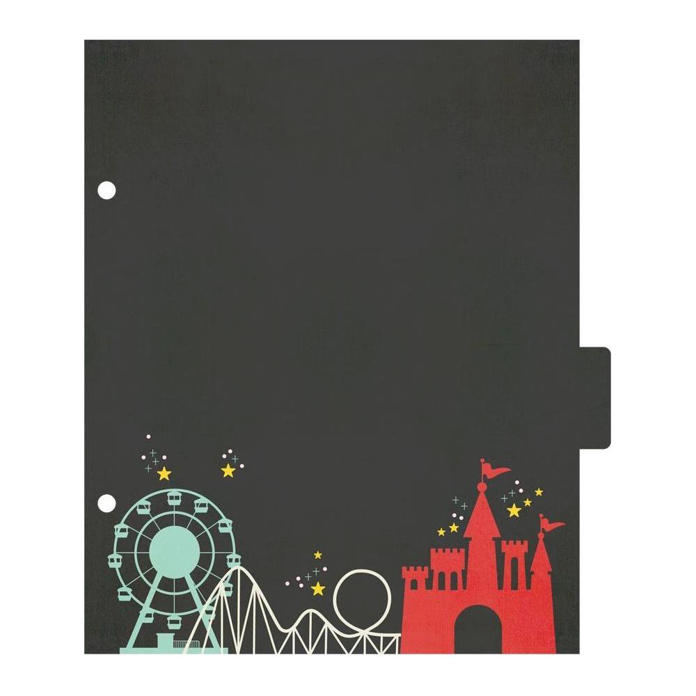 Simple Stories Confetti 6 x 8 Snap Binder 22429 Disney Parks Scene