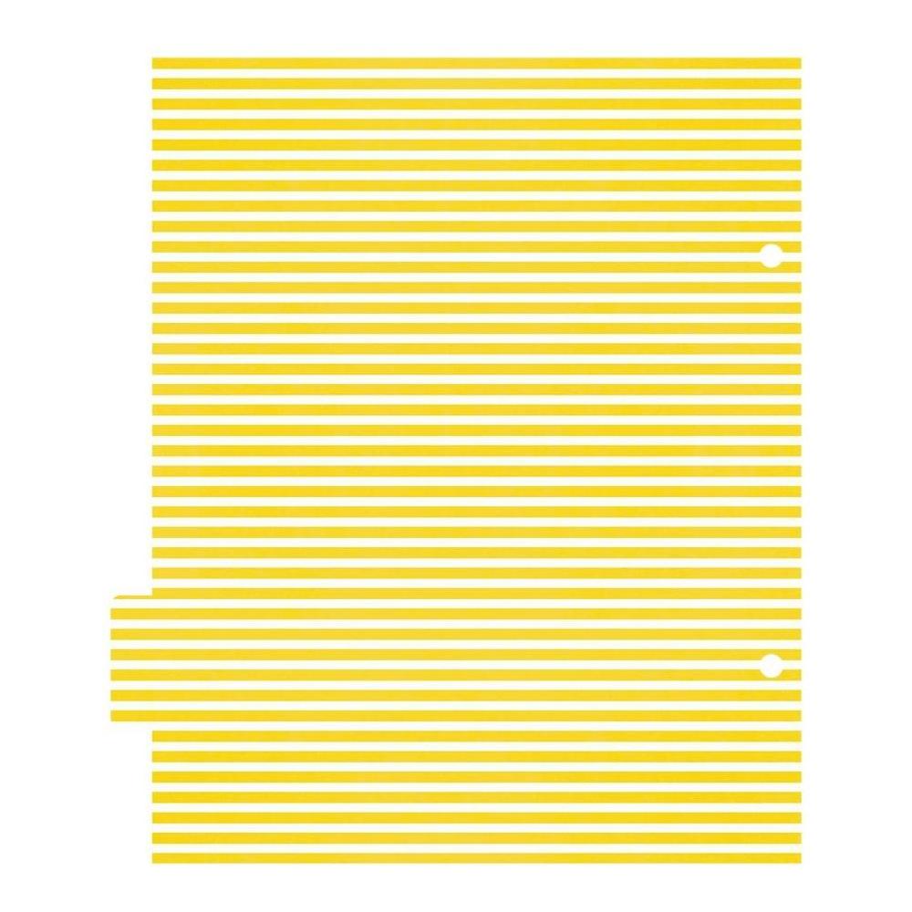 Simple Stories Confetti 6 x 8 Snap Binder 22429 Yellow Stripes