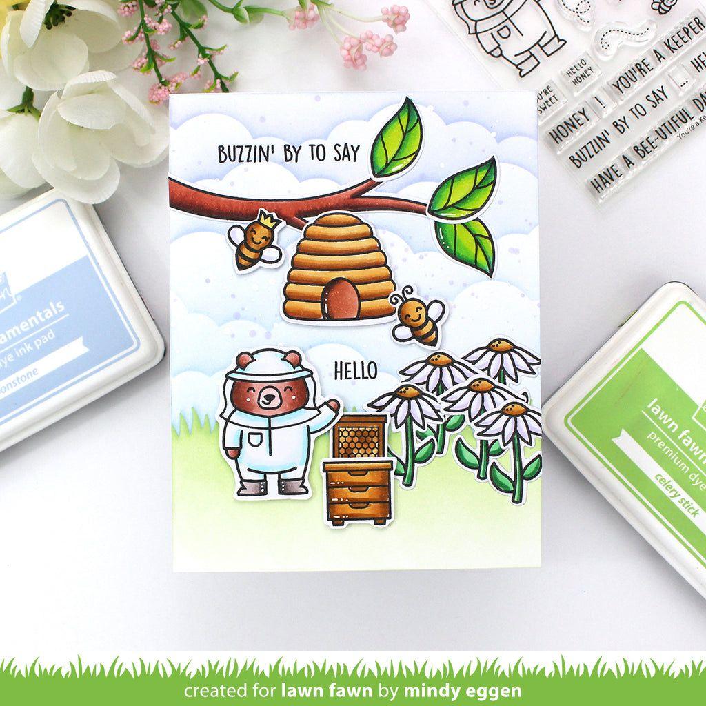 Lawn Fawn You're A Keeper Clear Stamps lf3136 Buzzin' By