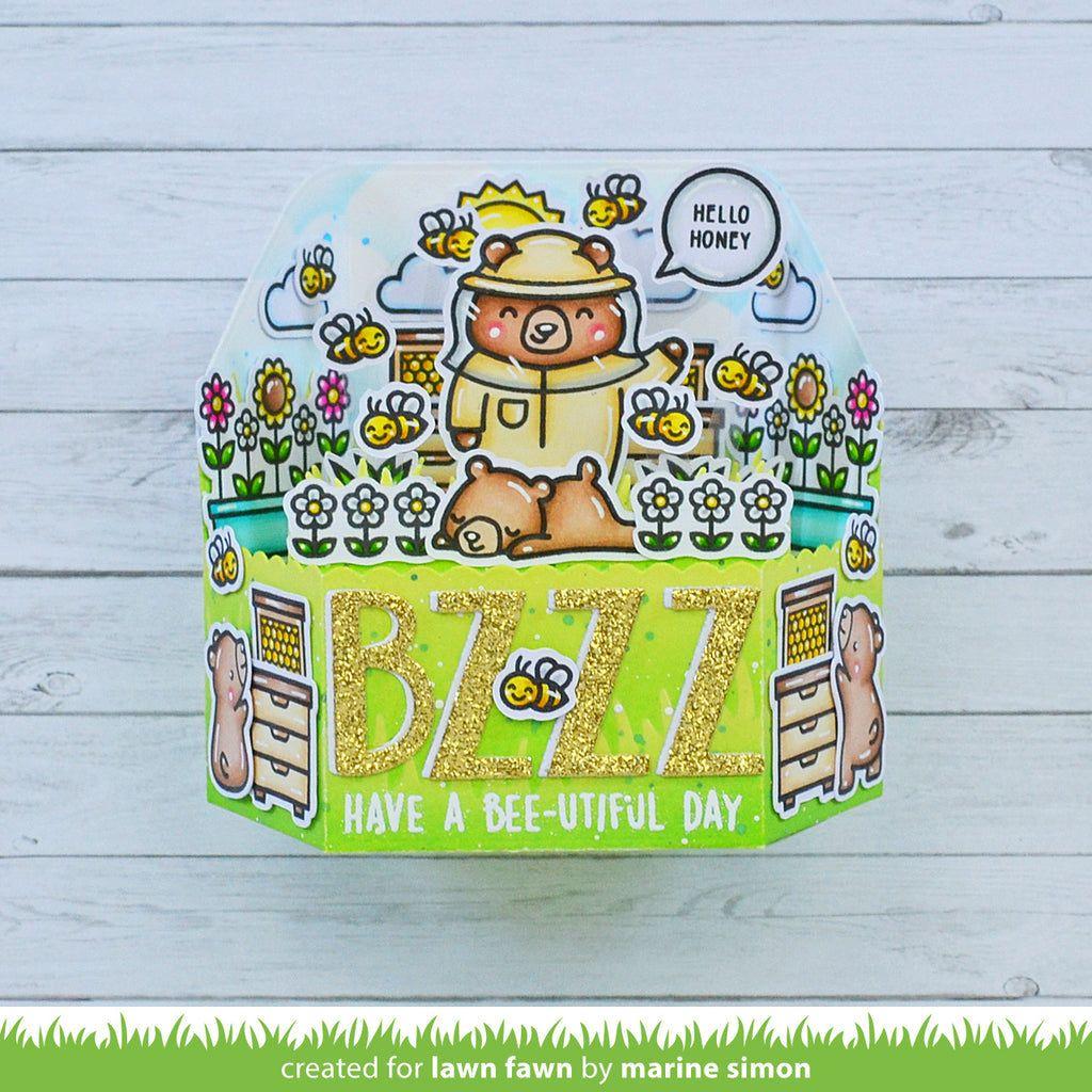 Lawn Fawn You're A Keeper Clear Stamps lf3136 Have a Bee-utiful Day